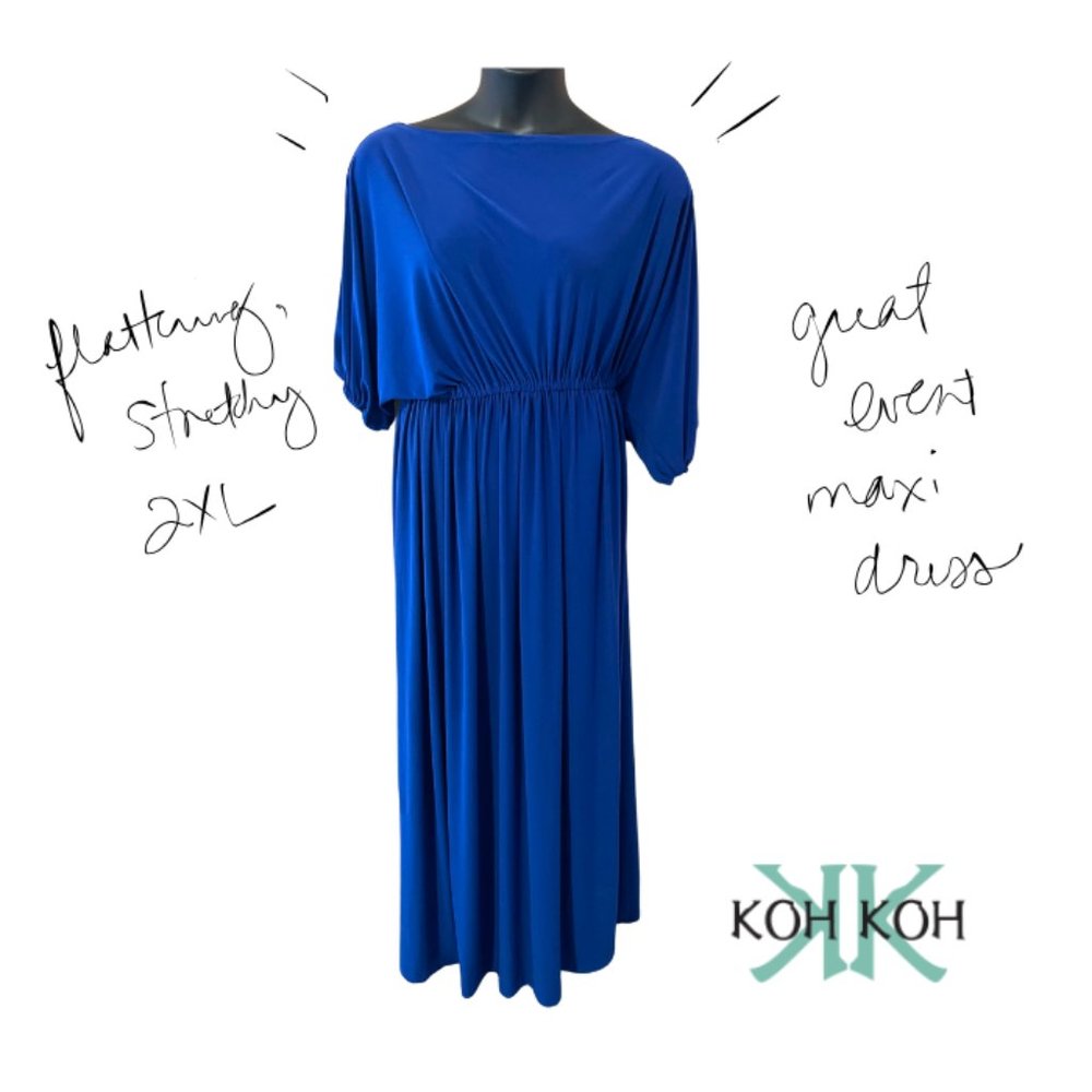 Koh Koh Maxi Dress like new in Royal Blue, Size XXL